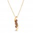 Le Vian Chocolate Diamond Necklace 1/3 ct tw 14K Honey Gold 18"