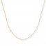 Box Chain Necklace 14K Yellow Gold 18" Length