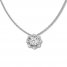 Diamond Necklace 1 ct tw Round-cut 14K White Gold