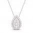 Lab-Created Diamonds by KAY Necklace 1 ct tw 14K White Gold 18"