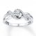 Promise Ring 1/6 ct tw Diamonds 10k White Gold