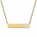 Diamond Bar Necklace 1/10 ct tw Round-cut 10K Yellow Gold