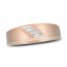 Men's Diamond Wedding Band 1/10 ct tw Round-cut 10K Rose Gold