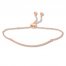 Curved Bar Bolo Bracelet 14K Rose Gold