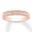 Diamond Anniversary Band 1/5 ct tw Round/Baguette 10K Rose Gold