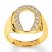 Men's Horseshoe Ring 3/8 ct tw Diamonds 14K Yellow Gold