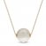 Cultured Pearl Solitaire Necklace 10K Yellow Gold 18"