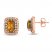 Le Vian Citrine Earrings 1/2 ct tw Diamonds 14K Strawberry Gold