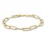 Paperclip Bracelet 10K Yellow Gold 7.5"