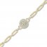 Diamond Paperclip Bracelet 1/3 ct tw Round-cut 10K Yellow Gold 7.25"