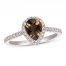 Le Vian Quartz & Diamond Ring 1/3 ct tw 14K Vanilla Gold