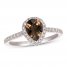 Le Vian Quartz & Diamond Ring 1/3 ct tw 14K Vanilla Gold