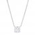 Lab-Created Diamonds by KAY Solitaire Necklace 1-1/2 ct tw Round 14K White Gold 19"