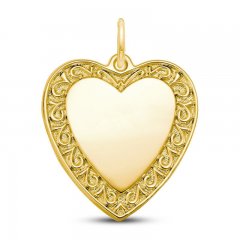 Heart Charm 14K Yellow Gold