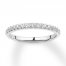 Diamond Wedding Band 1/4 ct tw Round-cut 14K White Gold