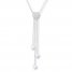 Diamond Heart Necklace 1/4 carat tw 10K White Gold