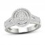 Diamond Engagement Ring 3/8 ct tw Round-cut 10K White Gold