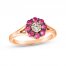 Le Vian Diamond & Ruby Ring 1/20 ct tw Diamonds 14K Strawberry Gold