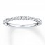 Diamond Wedding Band 1/4 ct tw 14K White Gold