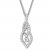Diamond Fashion Necklace 1/3 ct tw Round-cut Sterling Silver