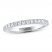 Leo Ideal Cut Diamond Wedding Band 1/3 ct tw Round-cut 14K White Gold