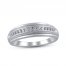 Diamond Wedding Band 1/6 ct tw 10K White Gold