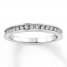 Diamond Wedding Band 1/4 ct tw 14K White Gold