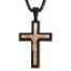 Men's Crucifix Necklace Stainless Steel/Ion-Plating