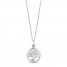 Hallmark Diamonds Necklace 1/20 ct tw Sterling Silver/10K Gold