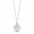 Hallmark Diamonds Necklace 1/20 ct tw Sterling Silver/10K Gold