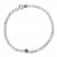 Young Teen Star Bracelet Black/White Diamonds Sterling Silver