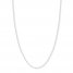 Adjustable 22" Rope Chain 14K White Gold Appx. 1.05mm