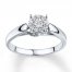 Previously Owned Ring 1/4 ct tw Diamonds 10K White Gold