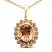 Le Vian Morganite Necklace 1/8 ct tw Diamonds 14K Strawberry Gold 20"