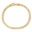 Textured Rope Chain Bracelet 10K Yellow Gold 8.5 Length