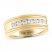 THE LEO Diamond Men's Wedding Band 3/4 ct tw Round-cut 14K Yellow Gold