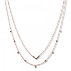 Le Vian Chocolate Diamond Layered Necklace 3/8 ct tw 14K Gold