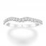 Previously Owned Tolkowsky Wedding Band 1/3 ct tw Diamonds 14K White Gold