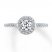 Diamond Engagement Ring 5/8 ct tw Round-cut 14K White Gold