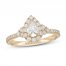 Neil Lane Diamond Engagement Ring 1 ct tw Pear/Round 14K Yellow Gold