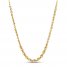Rope Chain Necklace 10K Yellow Gold 18"