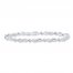 Infinity Bracelet Diamond Accents Sterling Silver