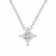 Lab-Created Diamonds by KAY Solitaire Necklace 1/2 ct tw Princess-Cut 14K White Gold 19"