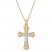 Crucifix Necklace 10K Two-Tone Gold