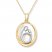Mother & Child Necklace Mother-of-Pearl 10K Yellow Gold