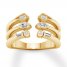 Diamond Deconstructed Ring 1/4 ct tw 10K Yellow Gold