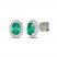 Le Vian Couture Emerald Earrings 1/4 ct tw Diamonds Platinum