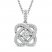 Center of Me Diamond Necklace 1/10 ct tw Sterling Silver 18"