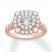 Diamond Engagement Ring 2 ct tw Round-cut 14K Rose Gold