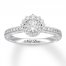Neil Lane Diamond Engagement Ring 1/2 ct tw 14K White Gold